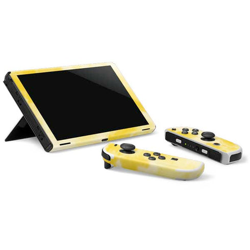 Yellow Tie Die Nintendo Switch OLED (2021) Skin